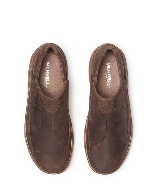 Merrell Brown Silvo Moc Slip-On for men