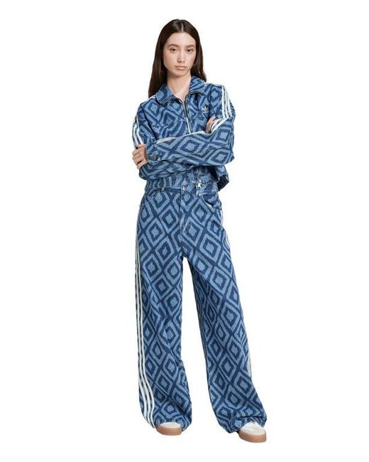 【Adidas x FARM Rio】Denim Track Top Mid Blue 大人気 コラボ Adidas x FARM Rio】Denim Track Top Mid Blue 大人気 コラボ