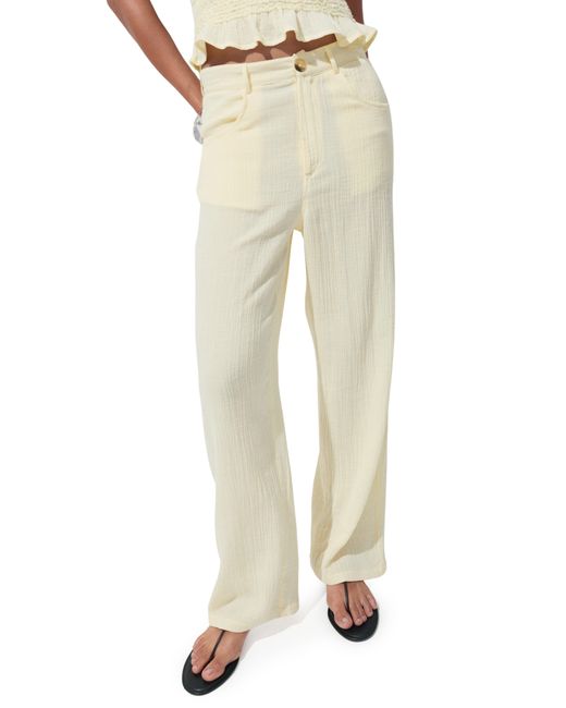 Mango Natural Texture Balloon Pants