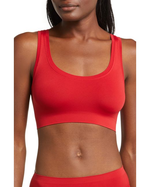 Hanro Touch Feeling Sports Bra in Red