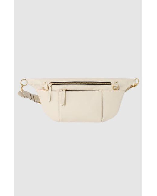 TAH White Commuter Fanny Pack