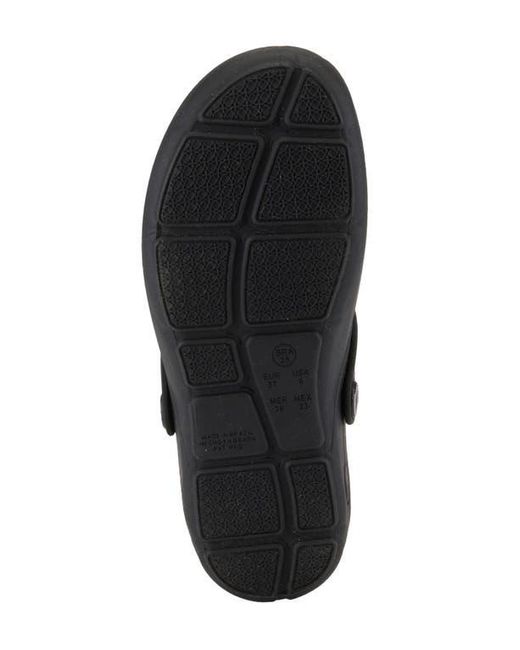 Spring Step Black Contigo Clog
