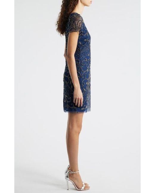 pisarro nights beaded mesh dress regular & petite LaDivine - CD0216 - Strapless Beaded Prom Dress
