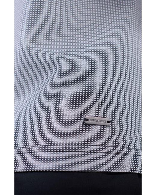 Bugatchi Gray Quarter Zip Polo for men