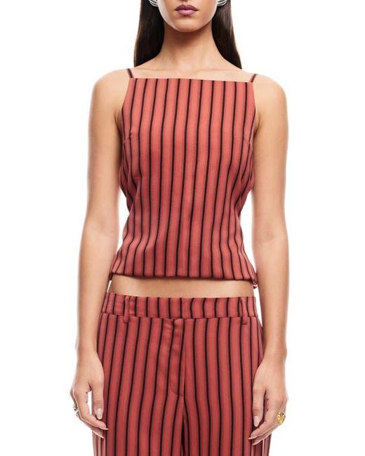 Lioness Red Horizon Stripe Open Tie Back Top