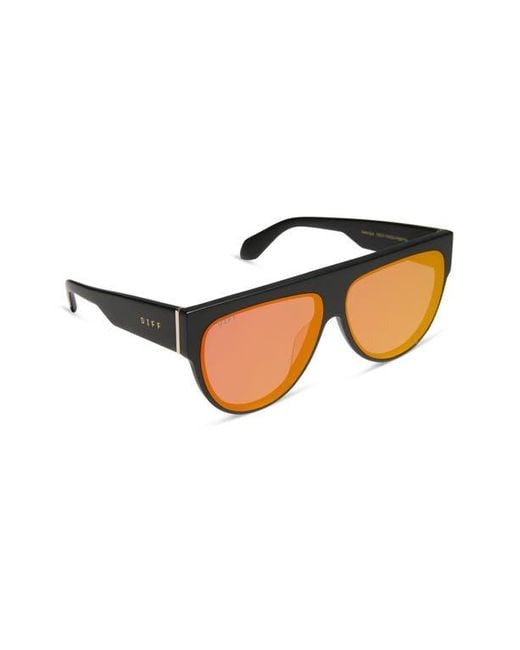 DIFF Pink Georgie 58Mm Gradient Shield Sunglasses