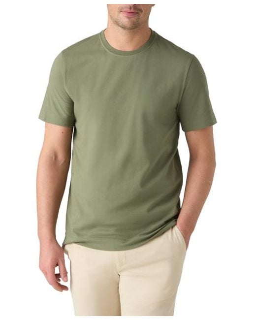 Robert Talbott Green Stretch Jersey Dean Tee for men