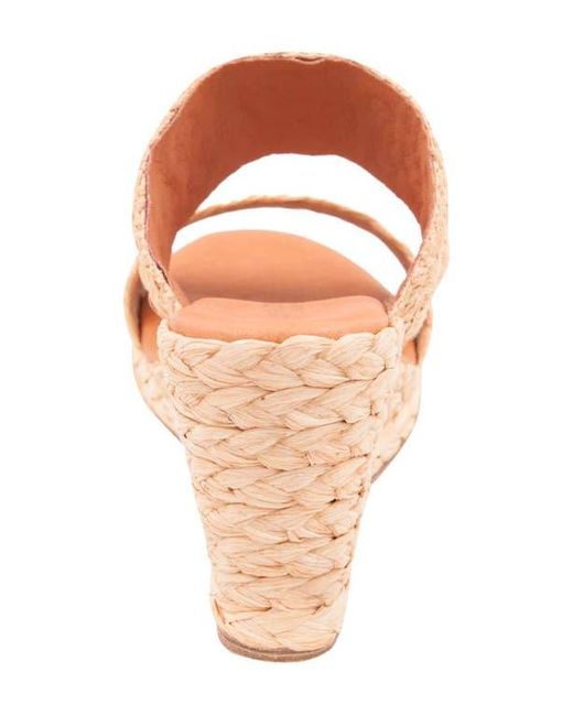 Andre Assous Pink Nolita Wedge Slide Sandal