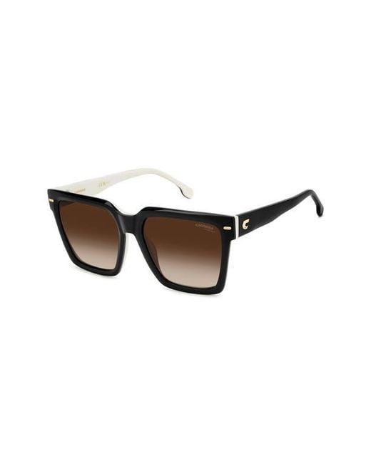 Carrera Brown 56Mm Gradient Square Sunglasses