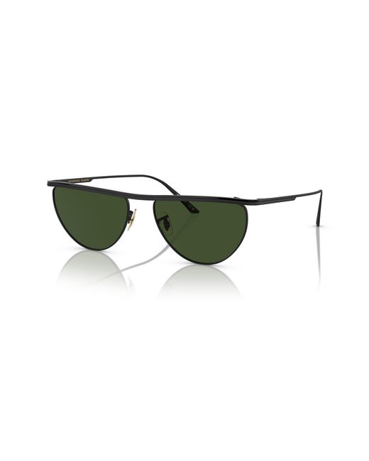 Oliver Peoples Green X Khaite 1984c 56mm Irregular Sunglasses