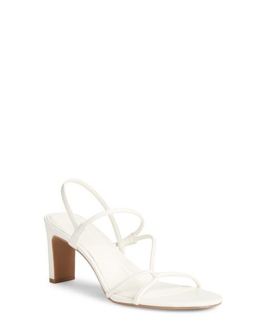 Open Edit White Pia Slingback Sandal