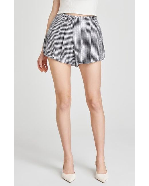 Wayf Gray X Styled By Coco! Maggie Gingham Bubble Shorts