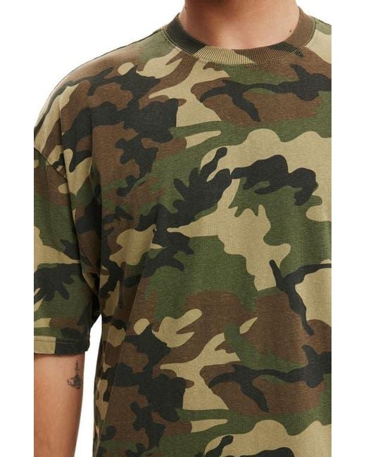 Cotton On Green Cropped Fit T-Shirt for men