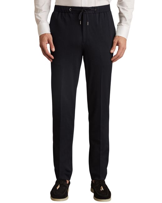 Reiss Black Gerrard Drawstring Pants for men