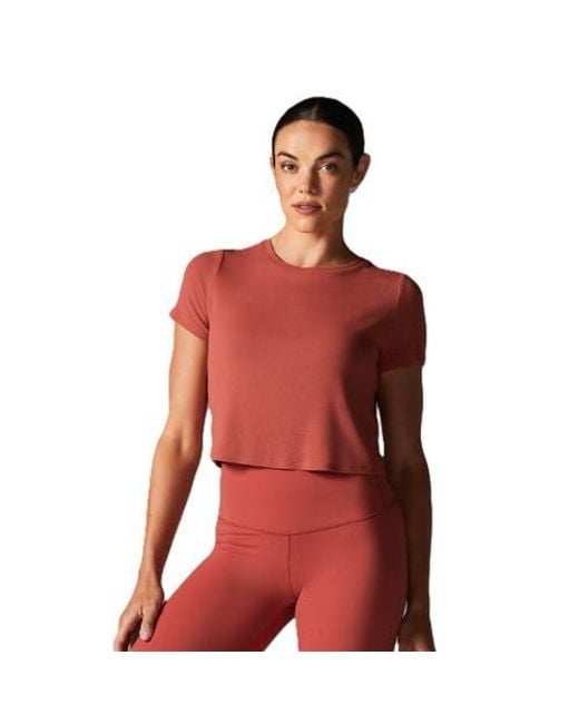 Tavi Red Ribbed Tee