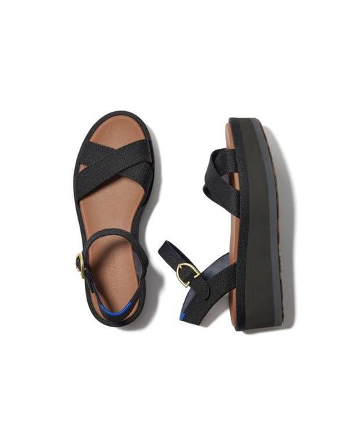 Rothy's Black The Criss-Cross Lightweight Wedge