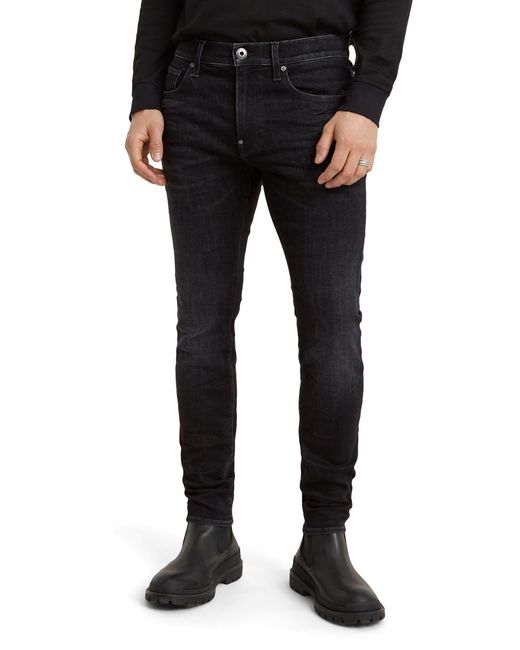 G-Star RAW Revend Skinny Jeans in Black for Men
