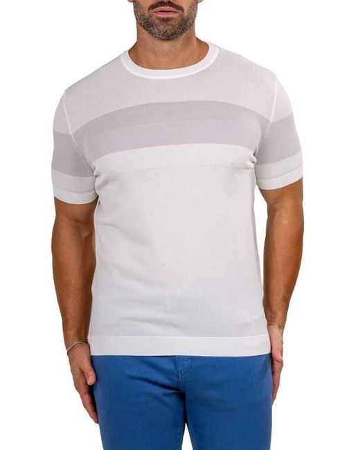 Maceoo White Marthy Crewneck for men