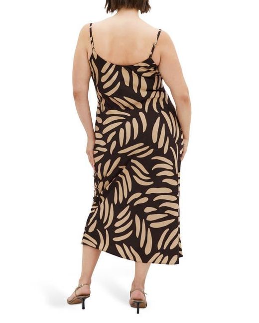 City Chic Black Bayley Cowl Neck Slipdress