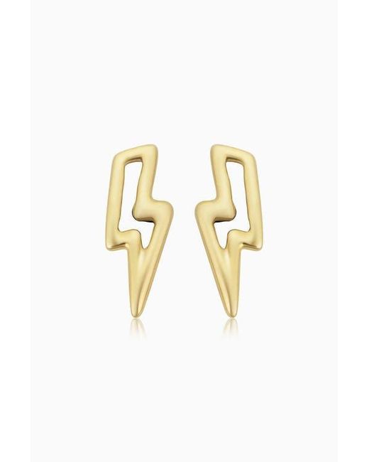 Oradina Metallic 14K Jupiter Studs