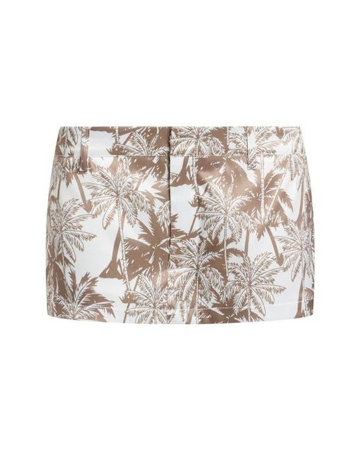 Lioness Multicolor Rhode Palm Print Low Rise Miniskort