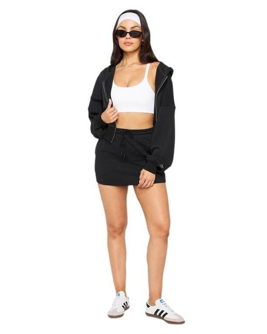 Fabletics Black Year Round Terry Mini Skirt