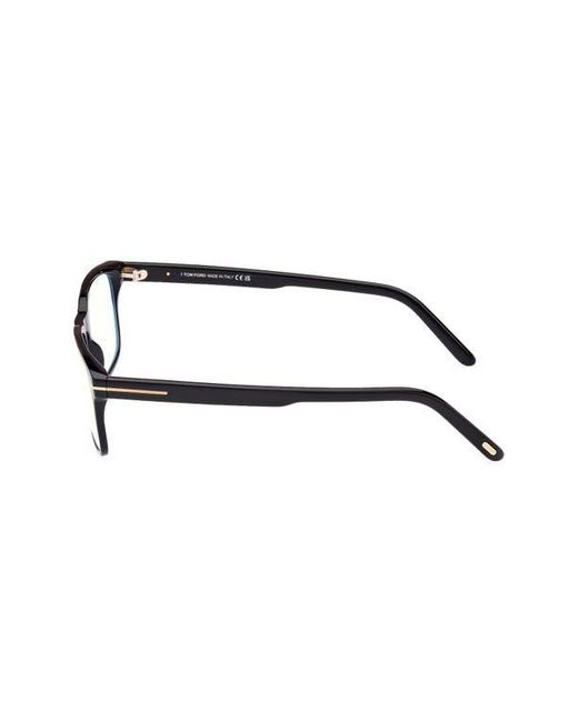 Tom Ford Brown 54Mm Rectangular Light Blocking Glasses for men