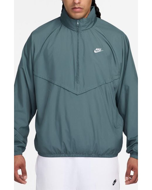 Nike Blue Windrunner Half-Zip Jacket for men