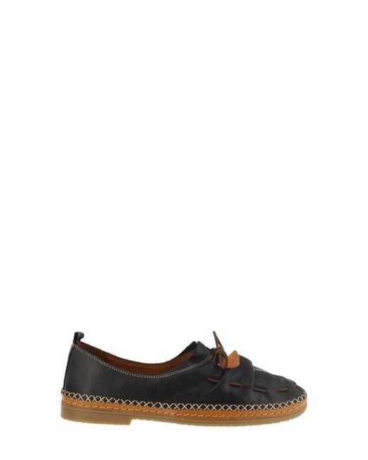 Spring Step Black Berna Flat