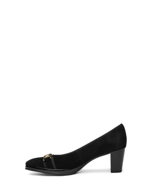 Ara Black Ophelia Buckle Pump