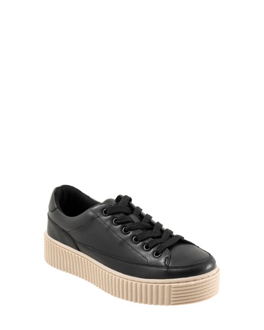 Trotters Black Baylor Platform Sneaker
