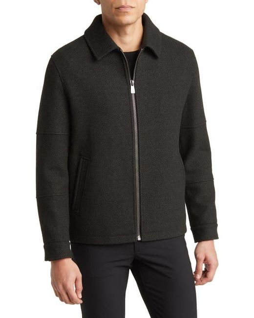Hart Schaffner Marx Black Paloma Wool Blend Twill Jacket for men