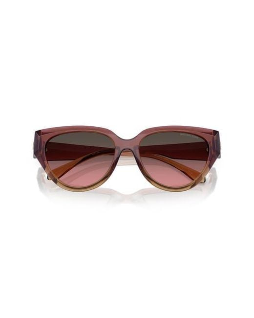 Michael Kors Pink Gradient Cat Eye Sunglasses Michael Kors Dupont XL (58 - 15) with Pink lenses and Pink  main image 4