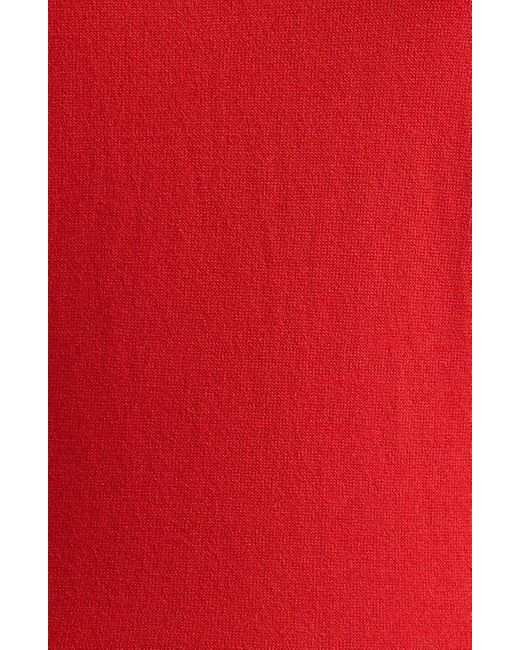 Loulou de Saison Red Jada Drop Waist Jersey Maxi Dress