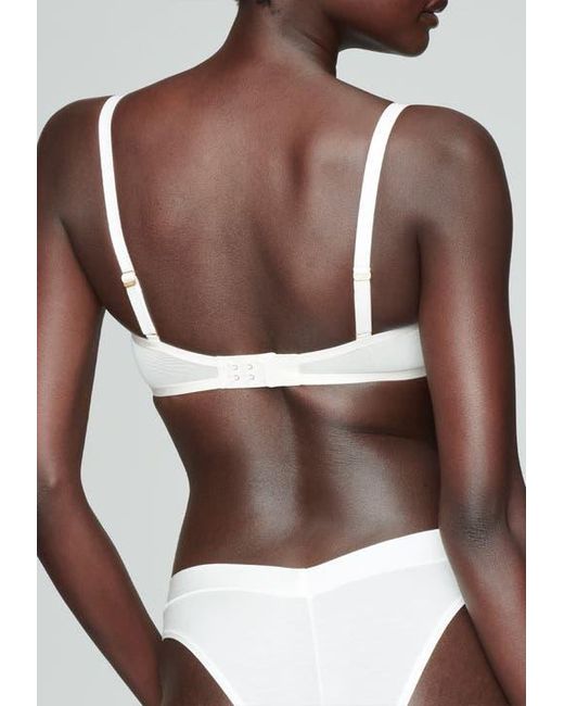 CUUP White The Balconette Mesh Underwire Bra