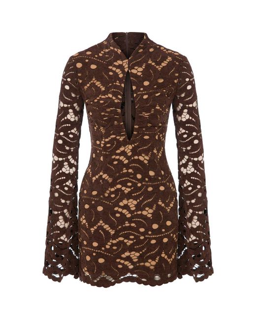 Maeve Erika Dress in Brown | Lyst