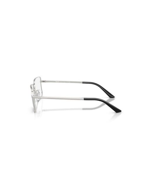 Versace Metallic 57Mm Rectangle Optical Glasses for men