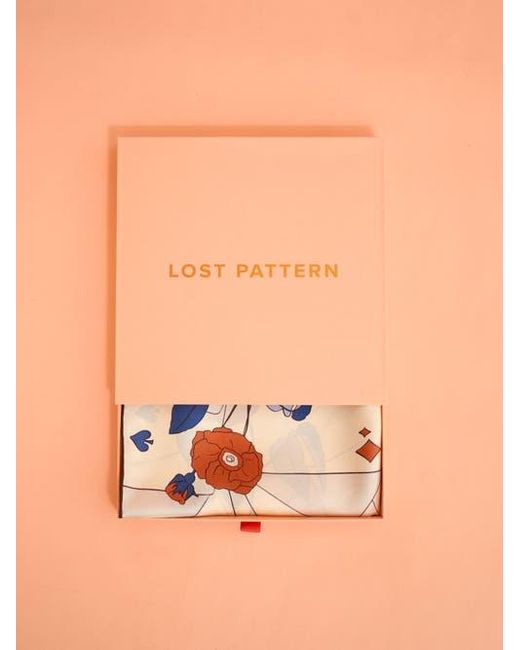 Lost Pattern Natural Camellia Large Silk Square Scarf