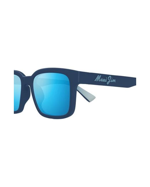 Maui Jim Blue Opiopio Af 54Mm Polarizedplus2 Rectangular Sunglasses for men