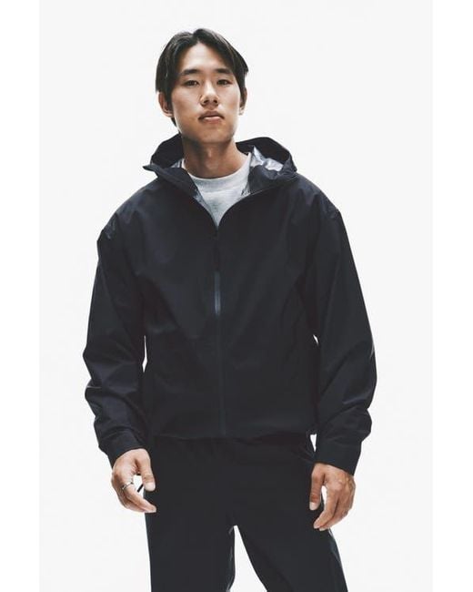 H&M Black Packable Rain Jacket With Stormmove for men