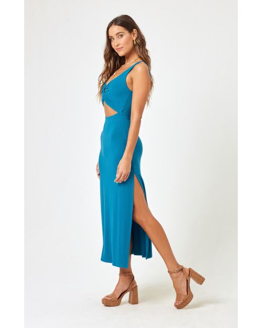 L*Space Blue Camille Cover-up Dress