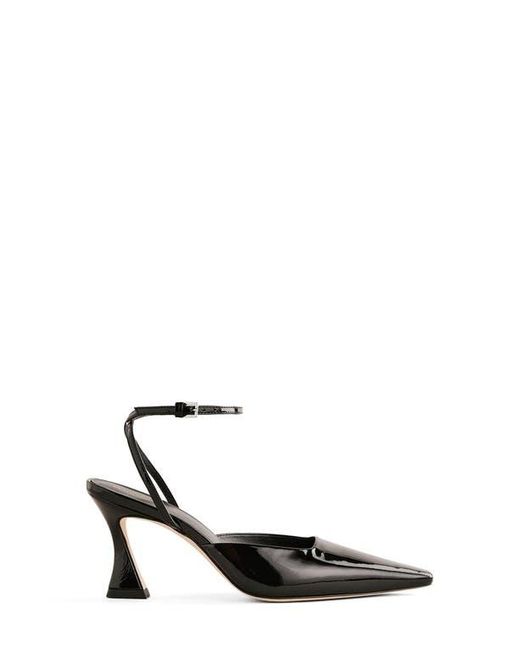 Reformation White Natasha Ankle Strap Mesh Pump