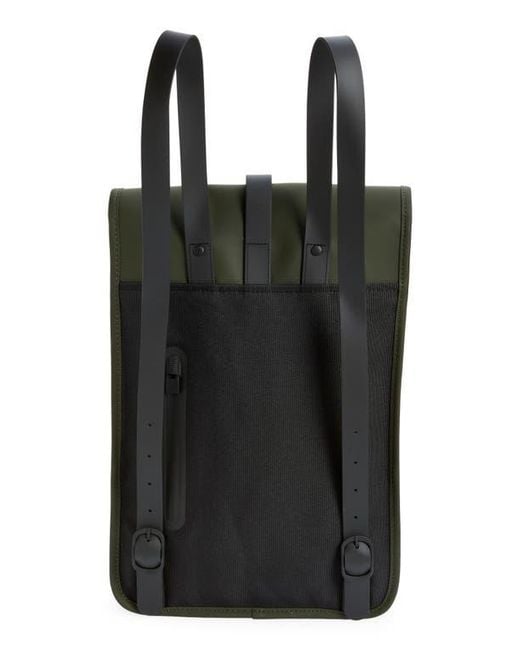 Rains Green Mini Waterproof Backpack for men