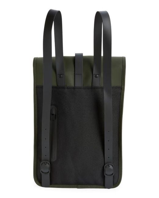 Rains Green Mini Waterproof Backpack for men