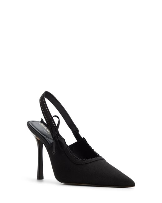 ALDO Black Hennie Slingback Pointed Toe Pump