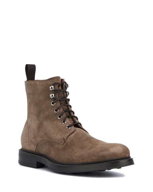 Aquatalia Bernardo Water Repellent Combat Boot in Brown for Men | Lyst