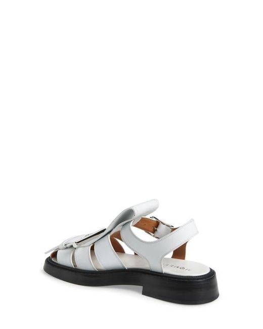 McQueen T-Bar Fisherman Sandal in White | Lyst