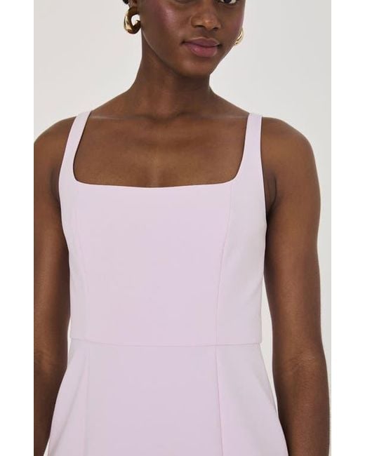 French Connection White Whisper Bow Slit Minidress