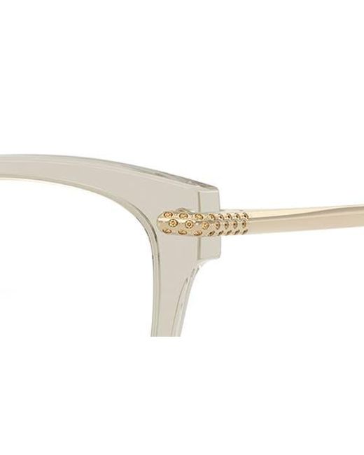 Swarovski Brown 49Mm Crystal Embellished Square Optical Glasses