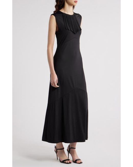 Du Paradis Black Bluebell Western Fringe Detail Maxi Dress